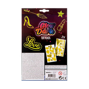 Set de Tatuajes Glow in The Dark Rosado - Moxy