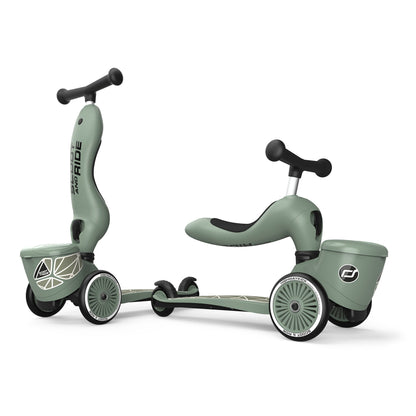 Scooter 2 en 1 Highwaykick 1 LifeStyle Líneas Verdes - Scoot and Ride