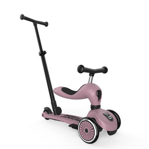 Scooter 2 en 1 Highwaykick 1 Push and Go Wildberry - Scoot and Ride
