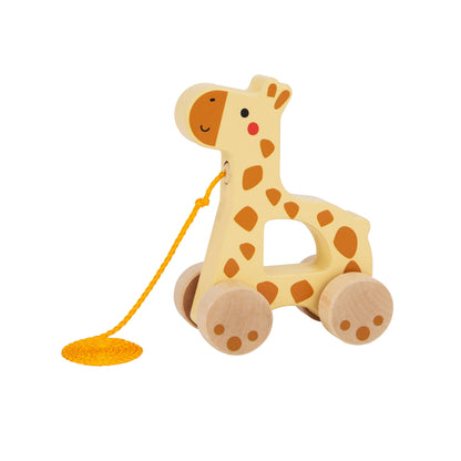 Jirafa de Madera para Arrastrar - Tooky Toy