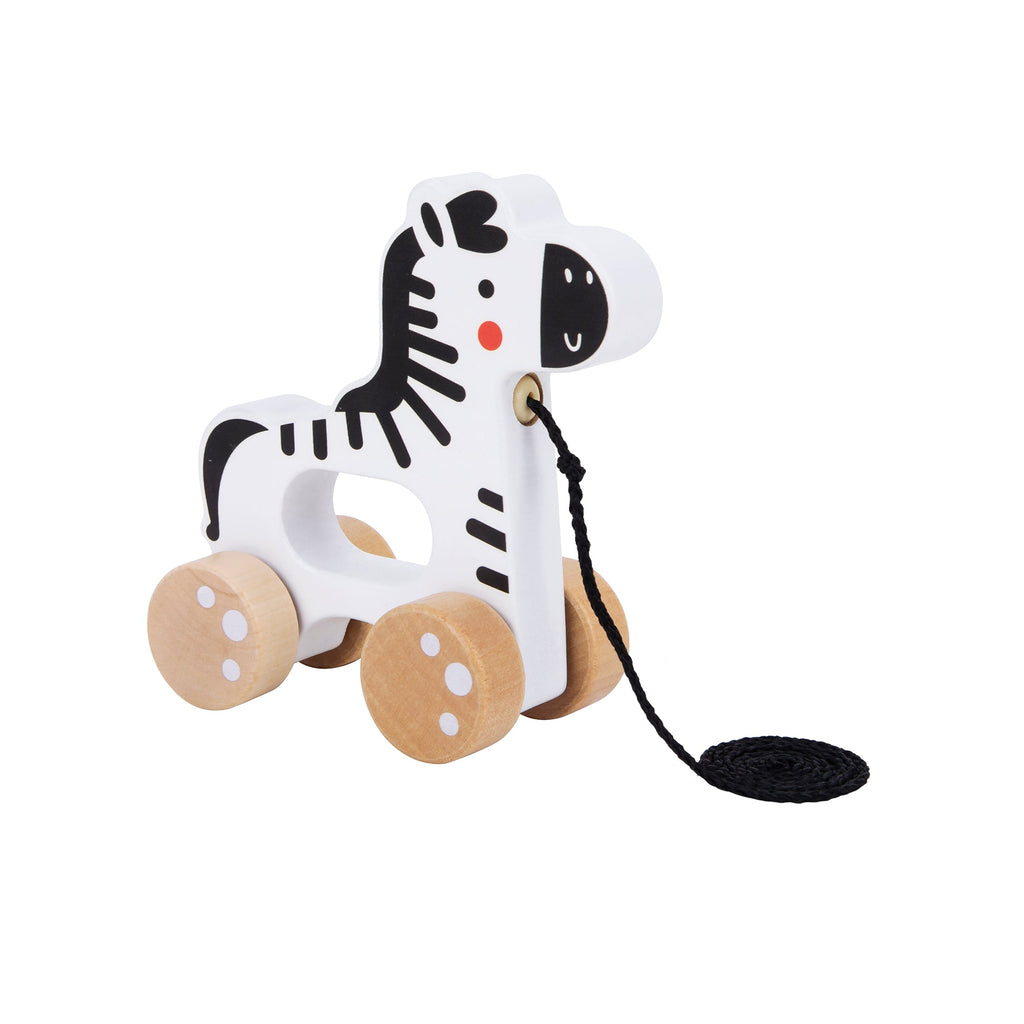 Zebra de Madera para Arrastrar - Tooky Toy