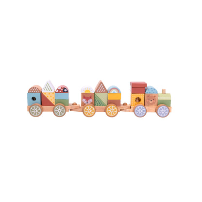 Tren Apilable Animales del  Bosque - Tooky Toy