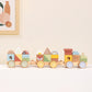 Tren Apilable Animales del  Bosque - Tooky Toy