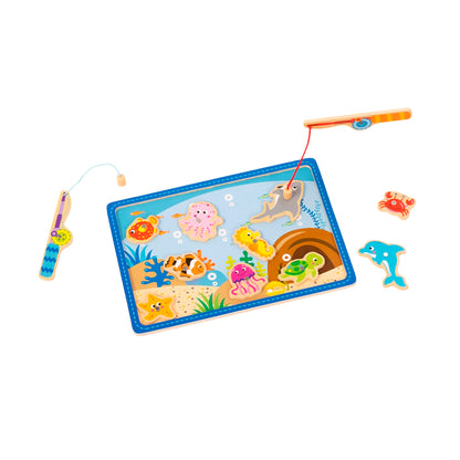 Juego de Pesca Magnético de Madera - Tooky Toy