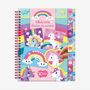Sticker por Números Unicornio - Totum