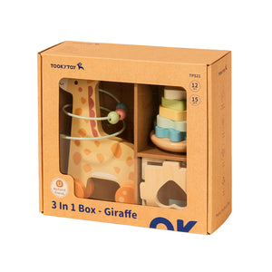Set Infantil de Madera Jirafa 3 en 1 - Tooky Toy