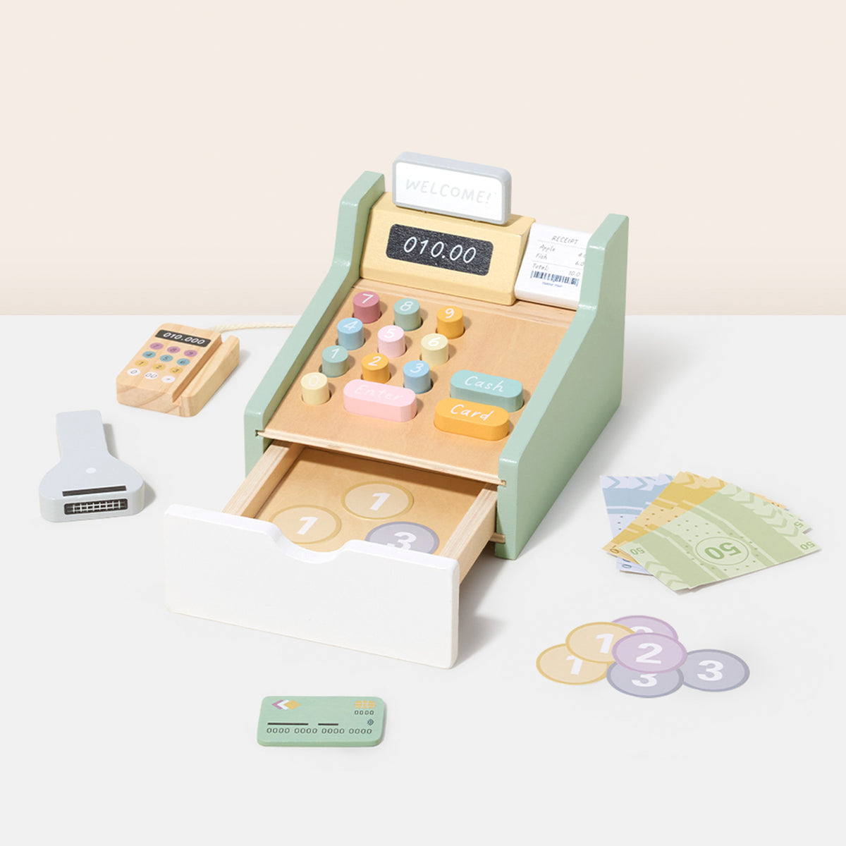Caja Registradora de Madera - Tooky Toy