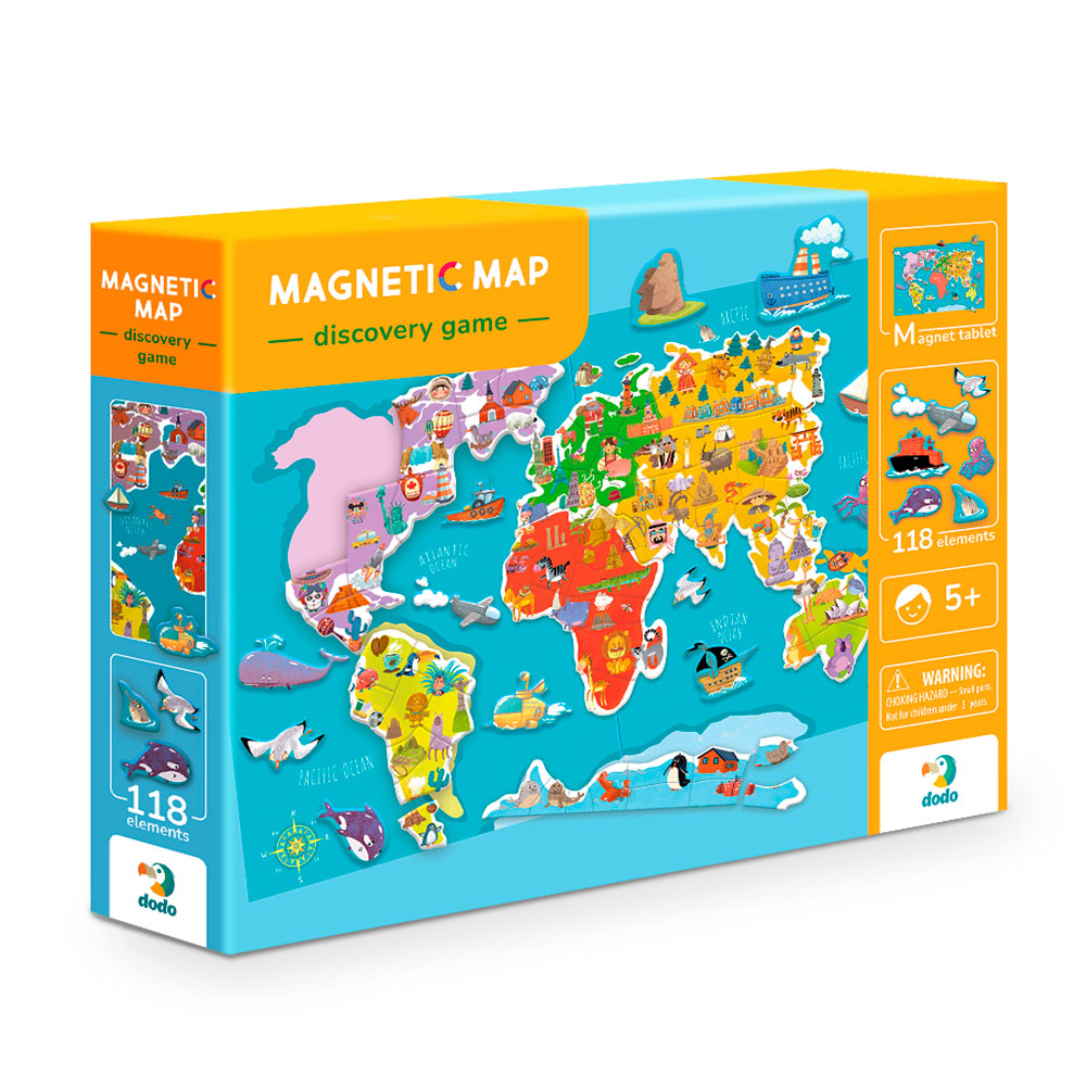 Juego Mapa del Mundo Magnético - DoDo