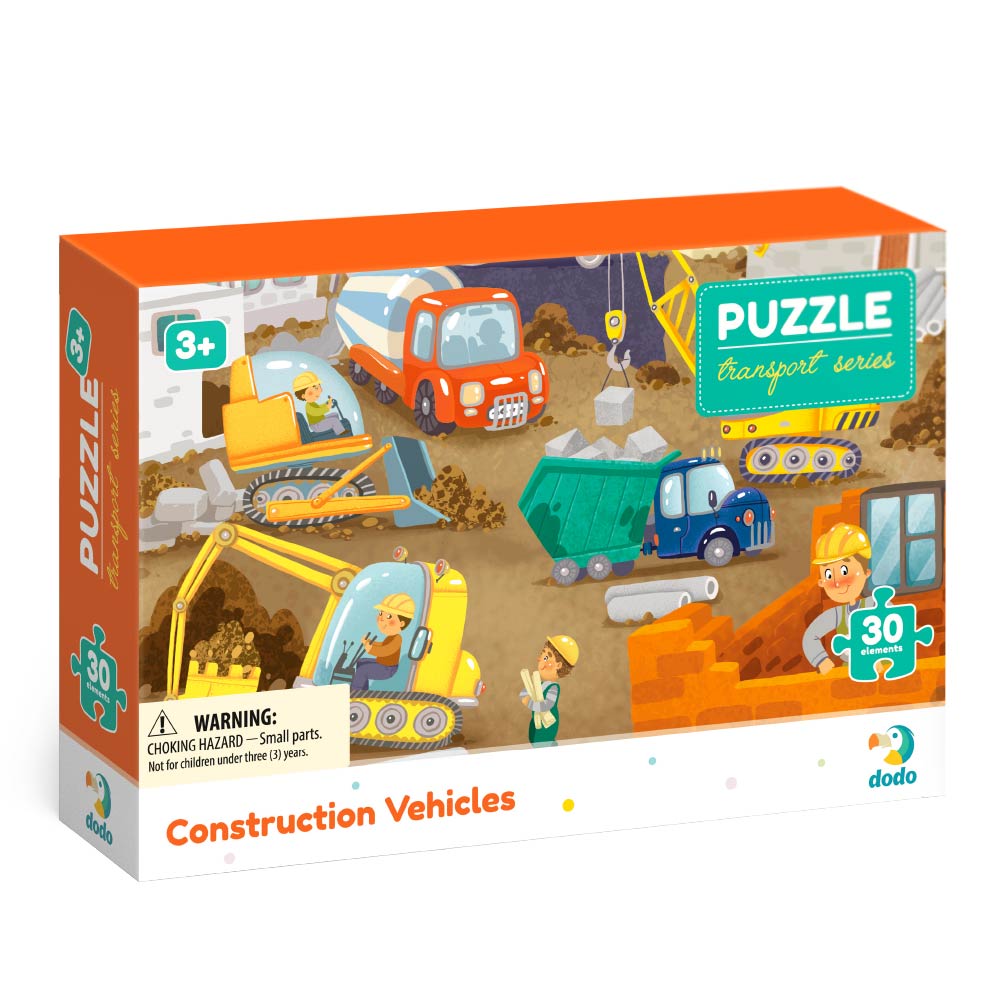 Puzzle Vehículos de Construcción 30 Piezas - DoDo