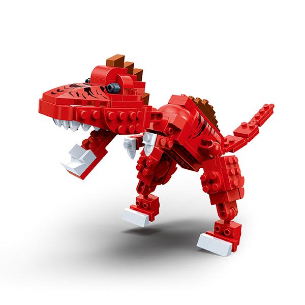 Set Bloques Construcción Dinosaurio Espinosaurio Rojo 155 Piezas - BanBao