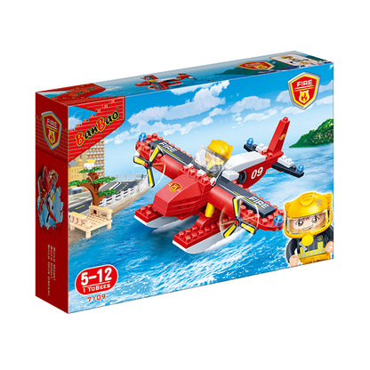 Set Bloques Construcción Avión de Bombero 125 Piezas - BanBao
