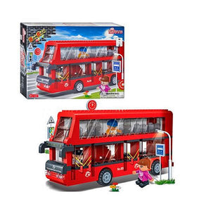 Set Bloques Construcción Bus de Transporte 412 Piezas - BanBao