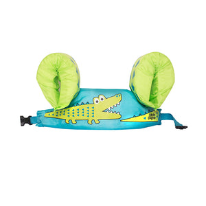 Flotador con Alitas Cocodrilo Celeste - Green Dolphin