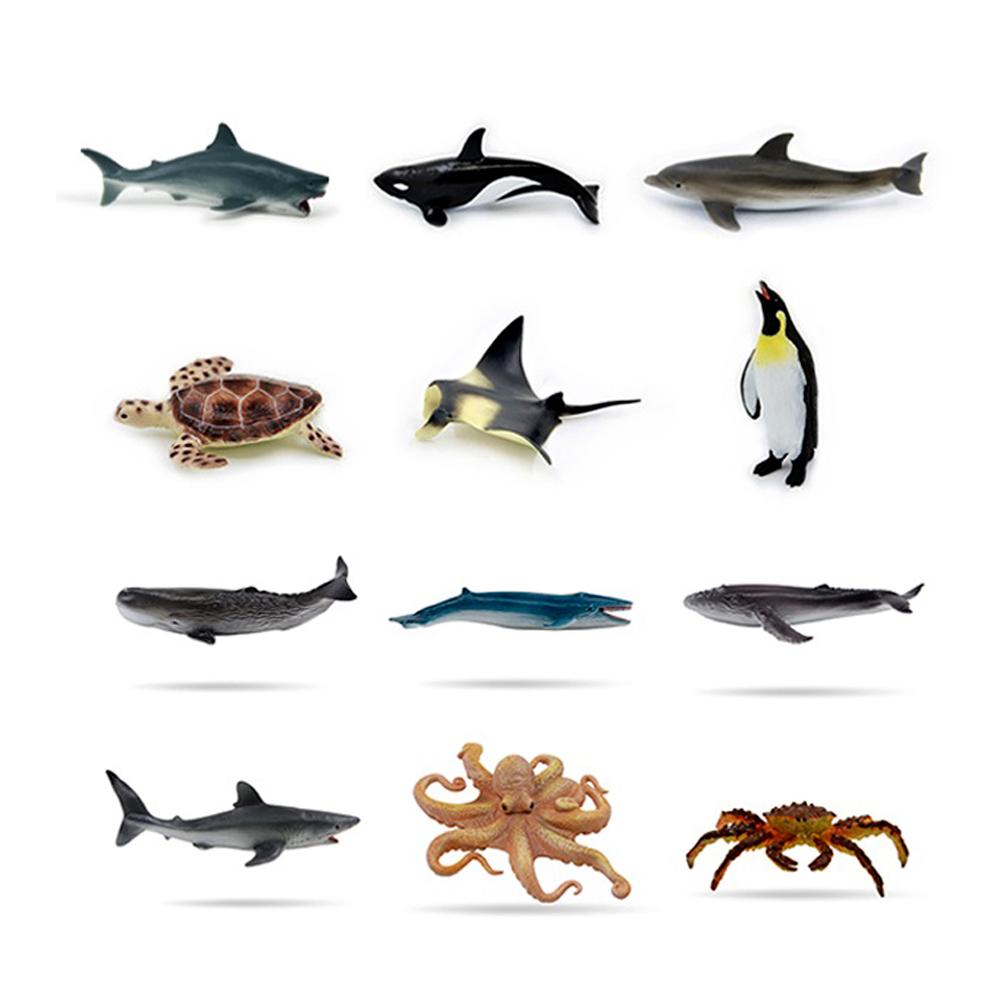 Set Figuras de Animales del Mar 12 Piezas - Recur