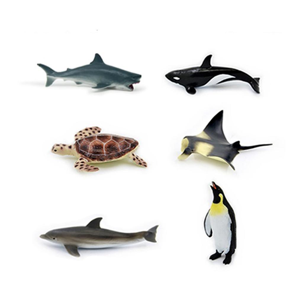 Set Figuras de Animales del Mar 6 Piezas - Recur