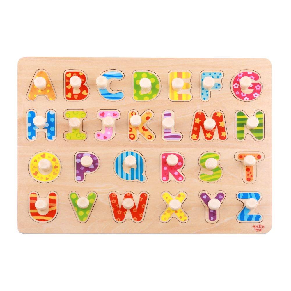 Puzzle Alfabeto de Encaje de Madera 26 Piezas Tooky Toy