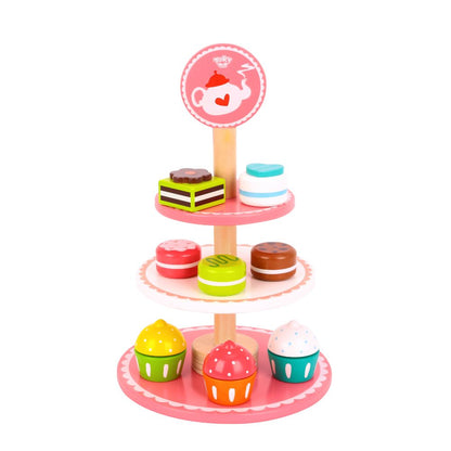 Soporte de Madera para Postres Tooky Toy