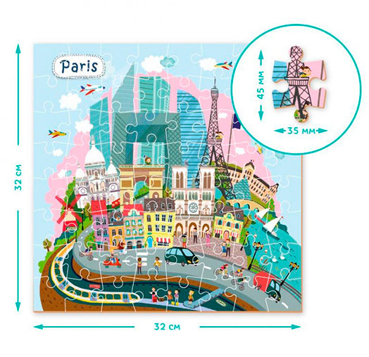 Puzzle Ciudad de Paris 64 piezas - DoDo
